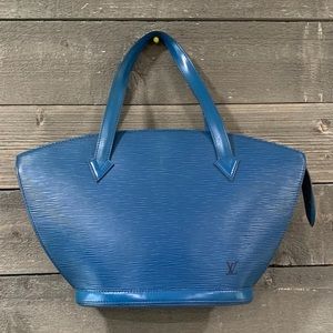 LV EPI Blue St. Jacques bag